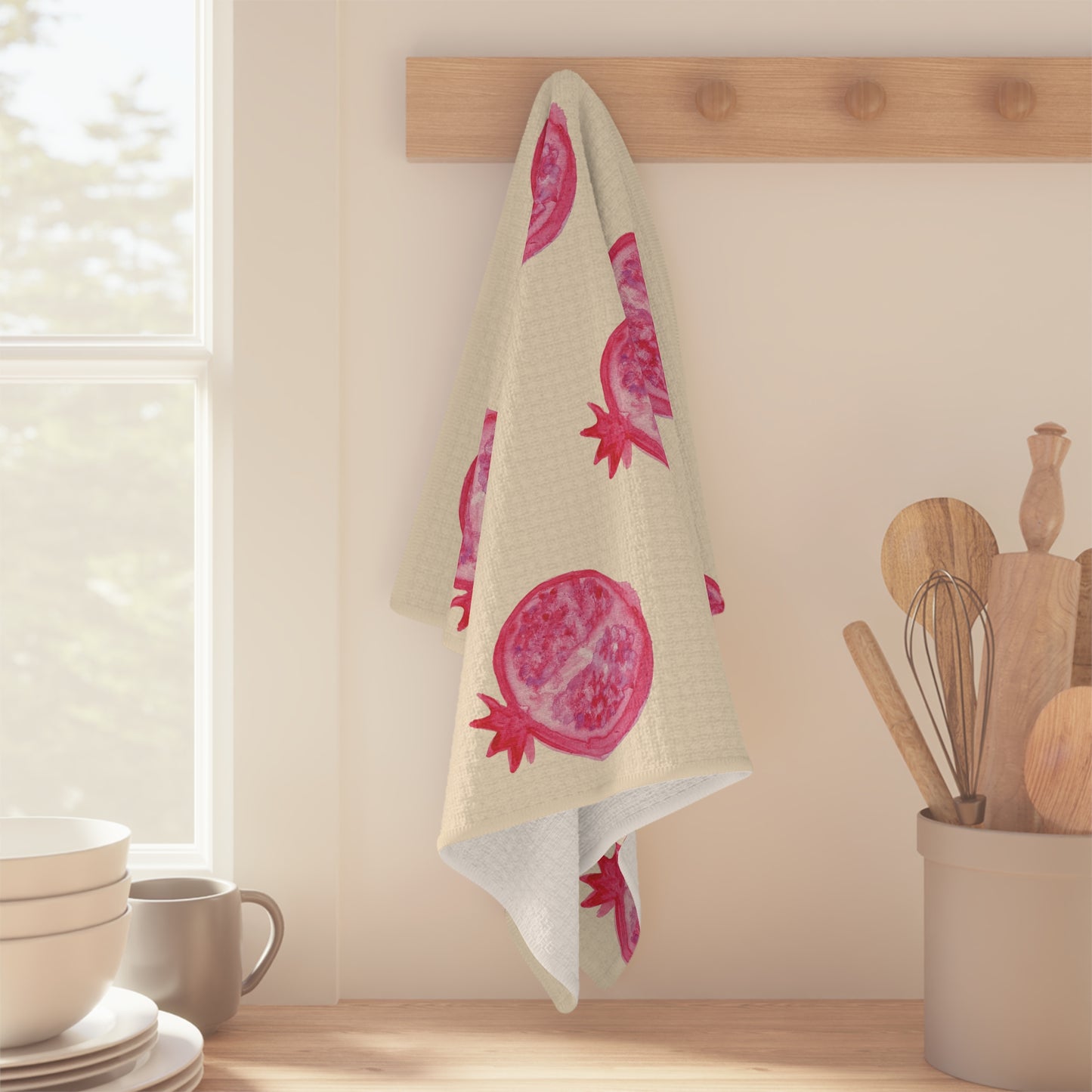 Microfiber Pomegranate Tea Towel