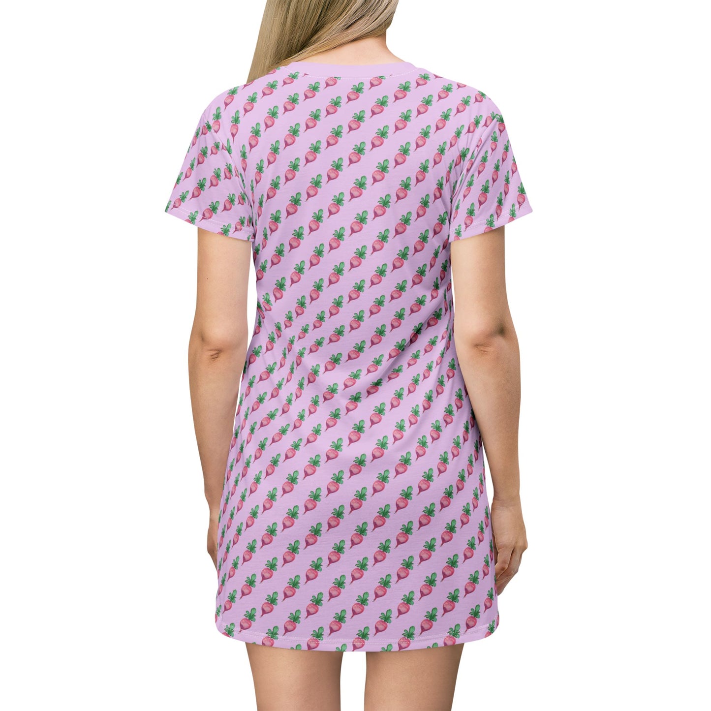Radish T‑Shirt Dress — Cute Veggie Summer Dress