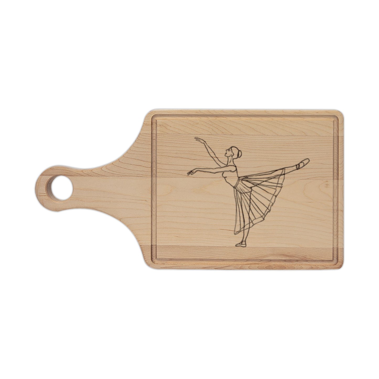 Engraved Ballet Dancers Wooden Cutting Boards — Kitchen Gifts for Dancers