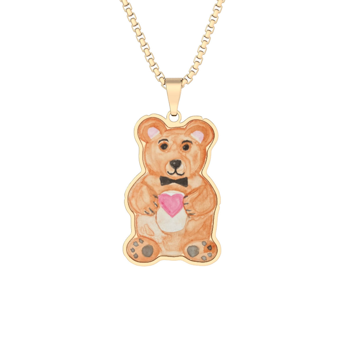 Teddy Bear Pendant Necklace