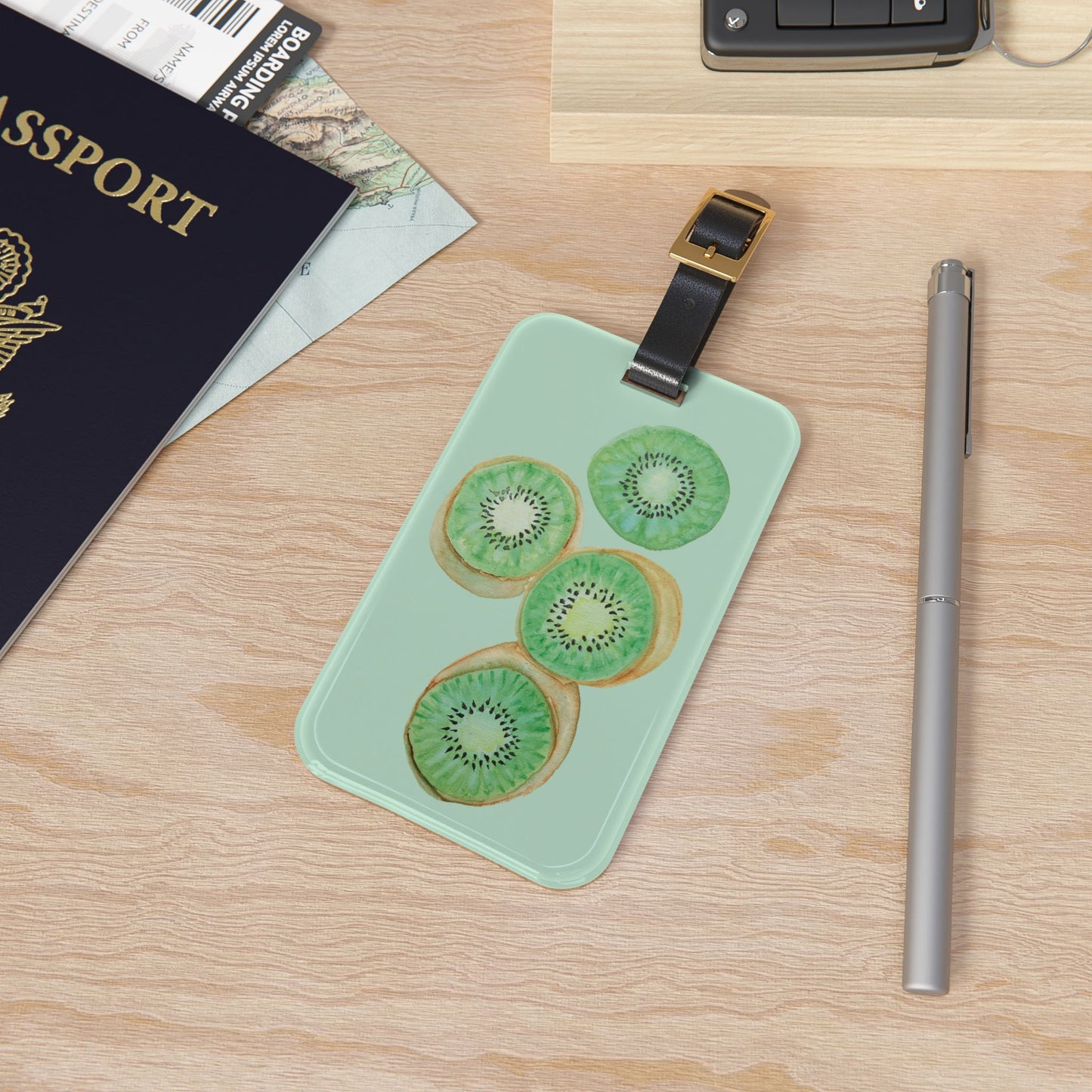 Kiwi Slices Luggage Tag