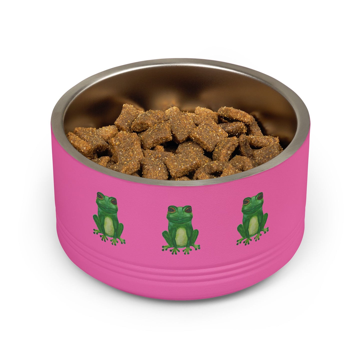 Froggy Pet Bowl — 18oz Stainless Steel Dog & Cat Bowl