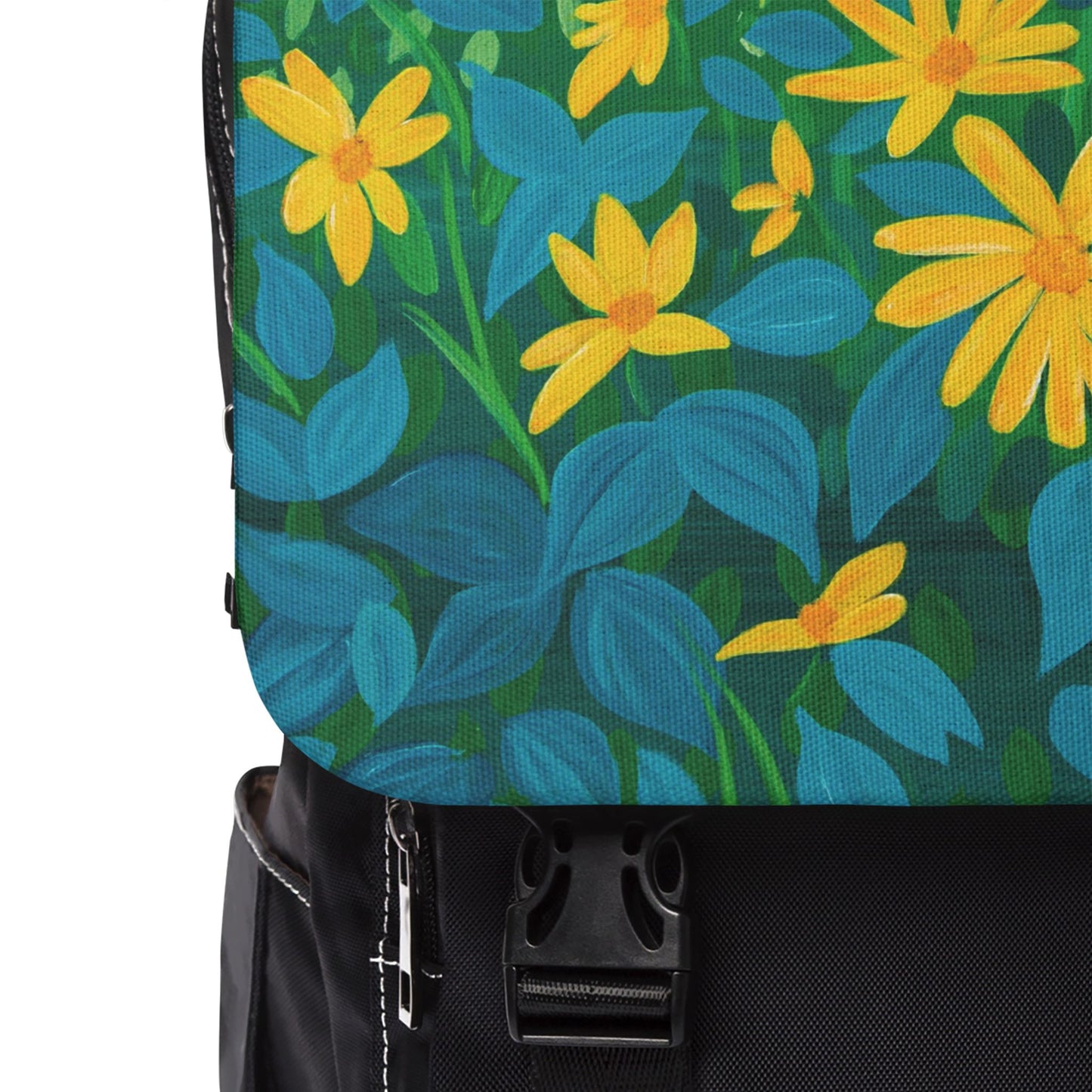 Summer Floral Unisex Casual Shoulder Backpack