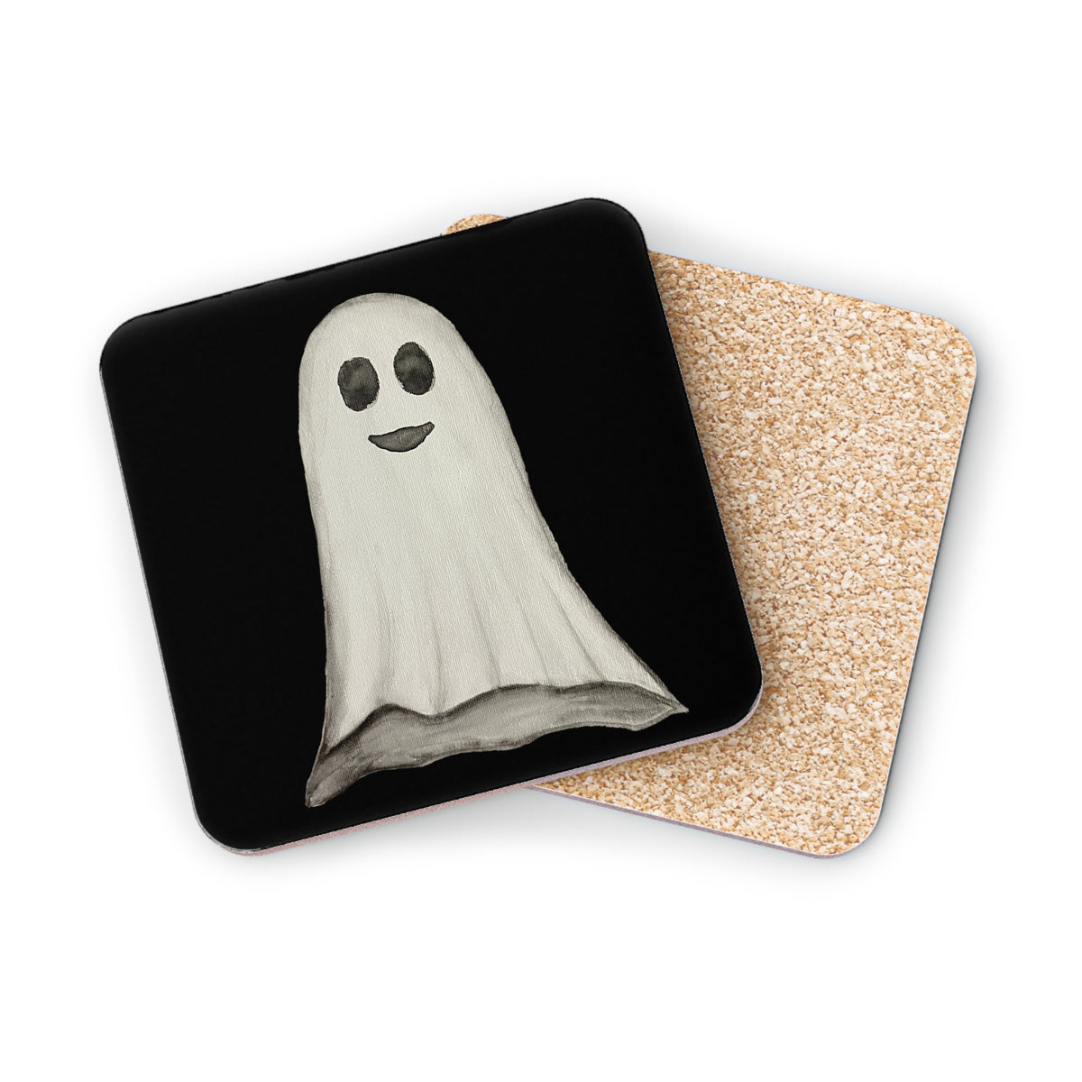 Ghost Coasters — Cute Vintage Halloween Drink Coaster Set