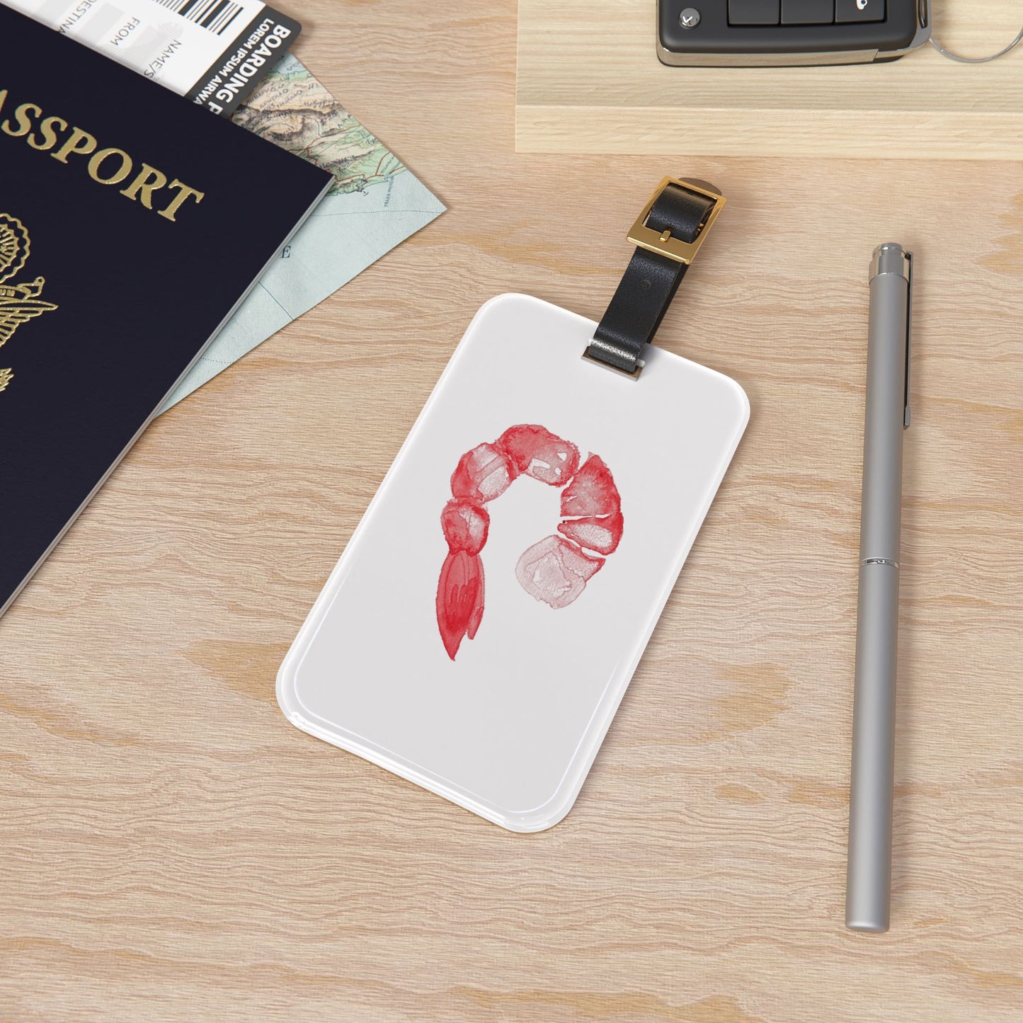 Shrimp Cocktail Luggage Tag