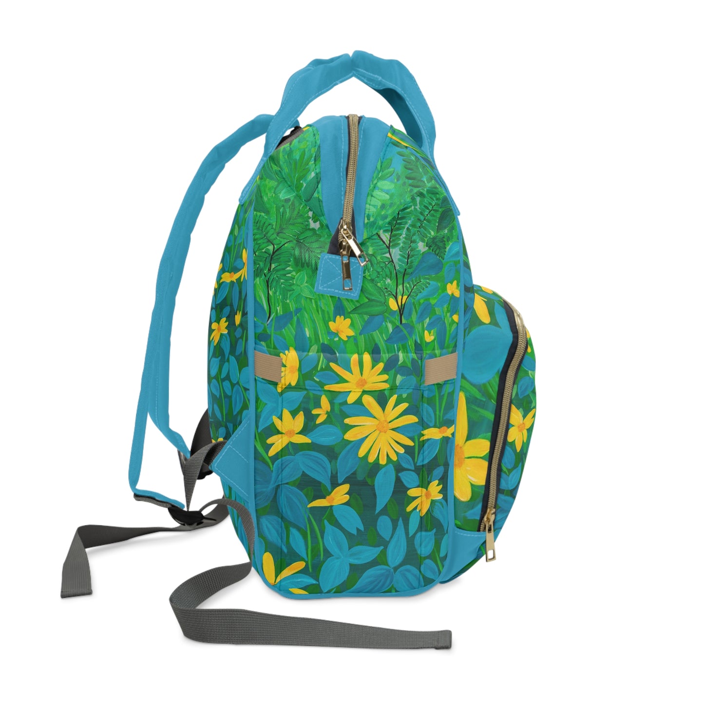 Colorful Summer Floral Diaper Backpack