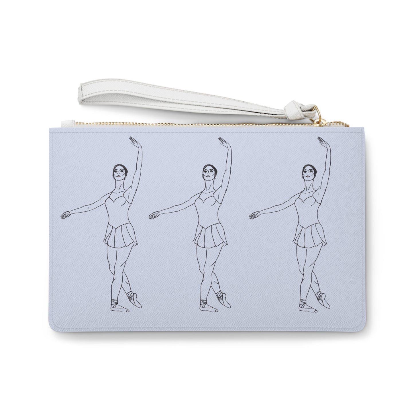 Ballet Trio Clutch Bag — Minimalist Dancer Wristlet for Ballet Lovers