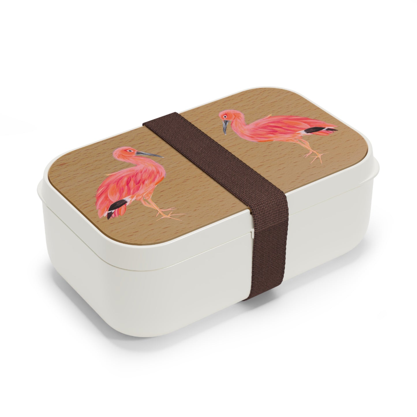 Ibis Duo Bento Lunch Box — Tropical Wooden-Style Portable Lunchbox