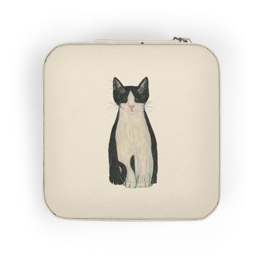 Minuet Tuxedo Cat Jewelry Travel Case