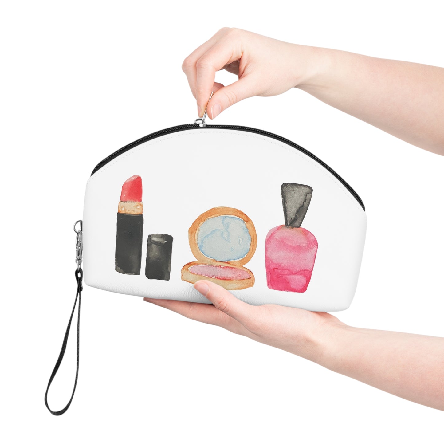 Watercolor Lipstick Compact Nail Polish Makeup Bag | Cosmetic Pouch