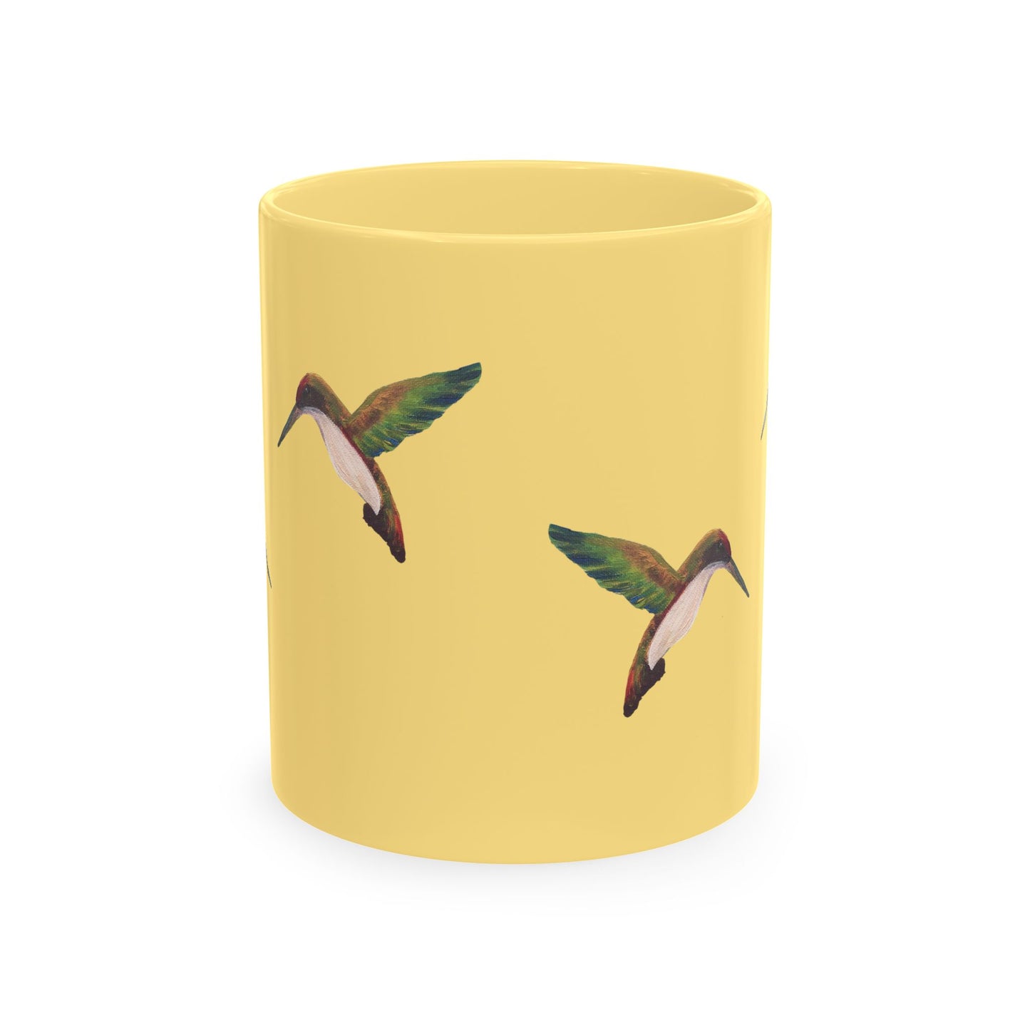 Hummingbird Pattern Ceramic Mug