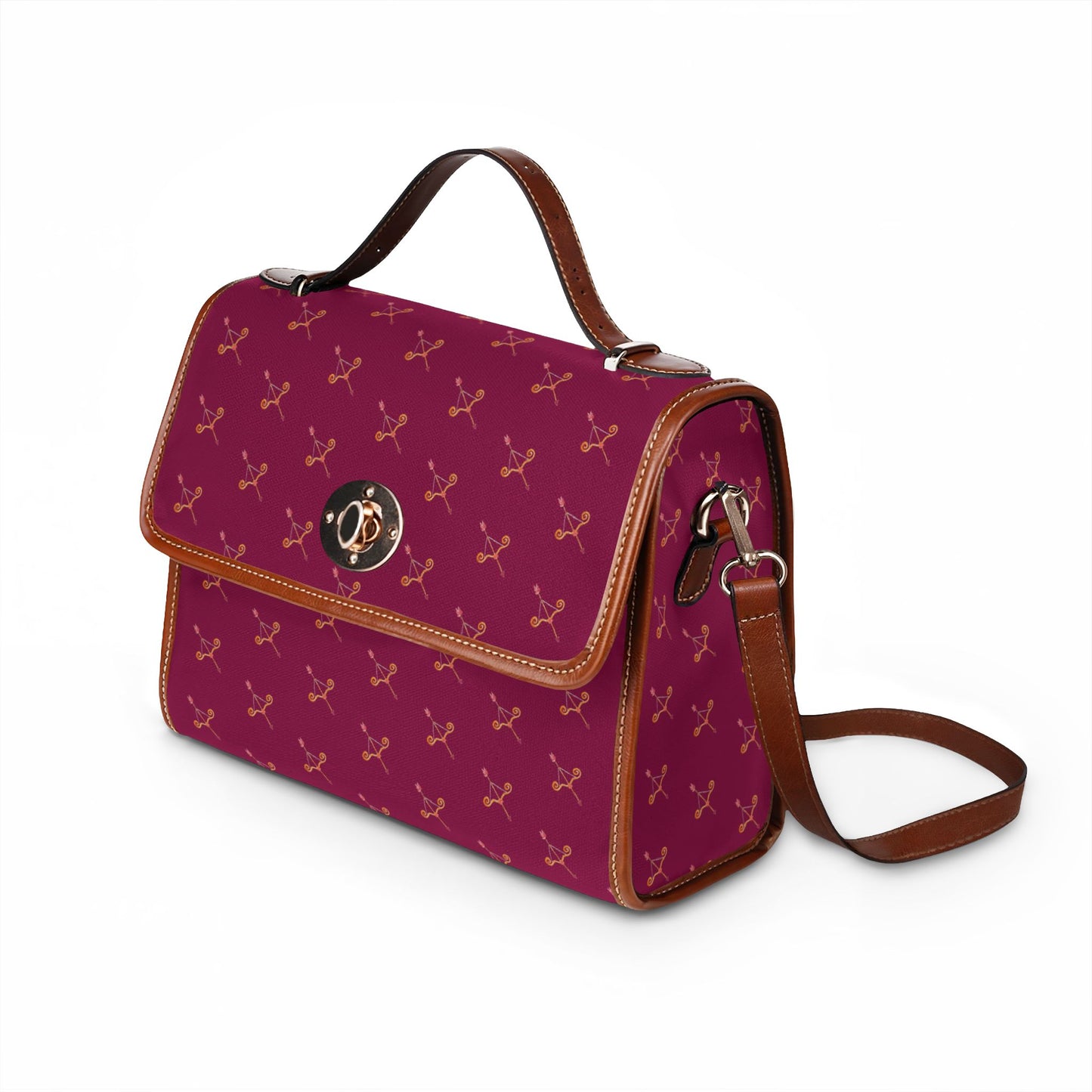 Cupid's Bow Waterproof Berry tone Bag