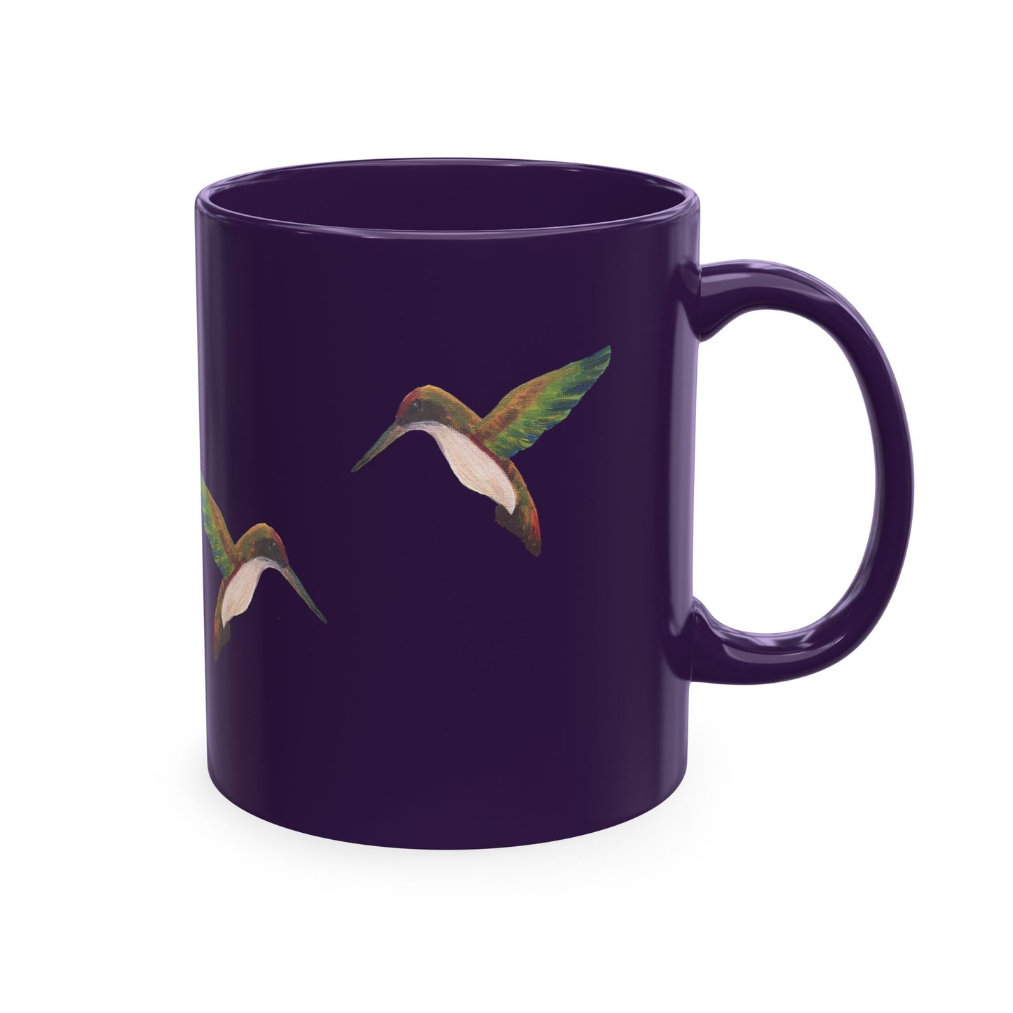 Hummingbird Pattern Ceramic Mug