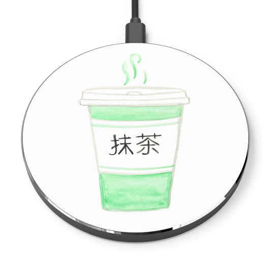 Matcha Cup Wireless Charger — Cute Green Tea Phone Charger
