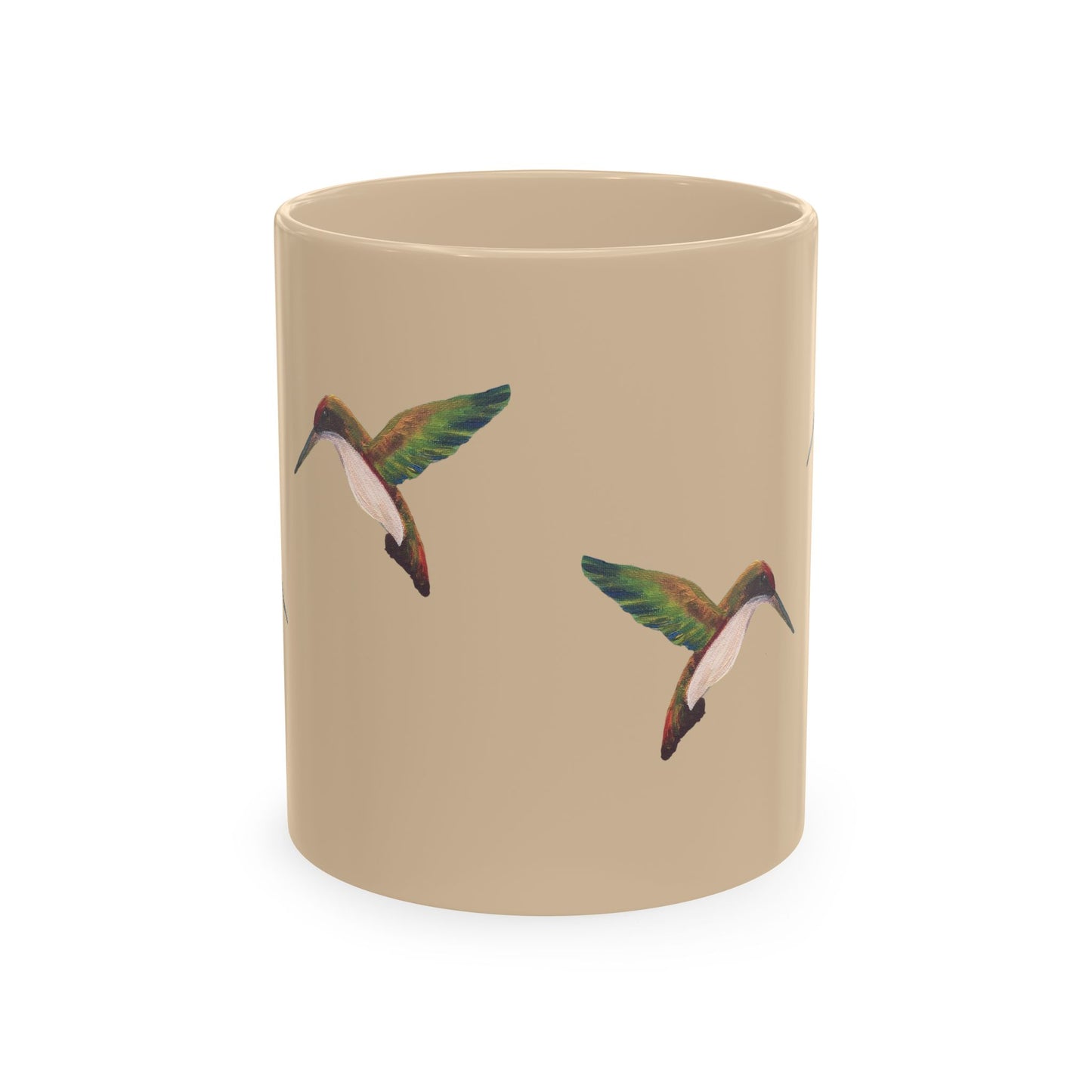 Hummingbird Pattern Ceramic Mug
