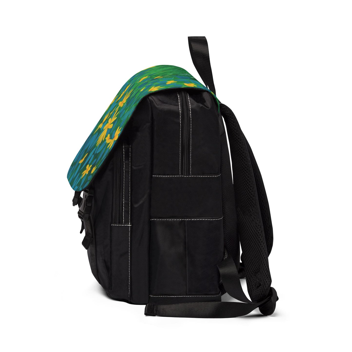 Summer Floral Unisex Casual Shoulder Backpack