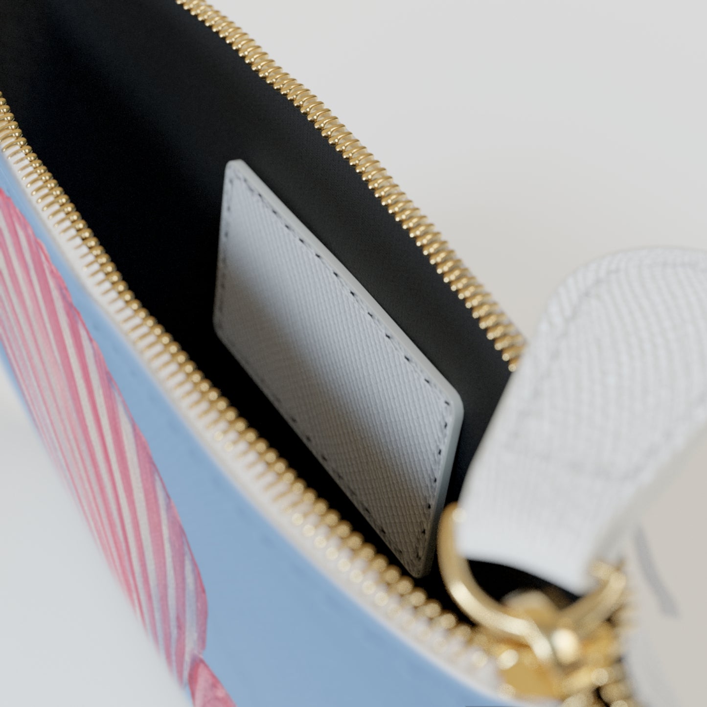 Seashells and Pearls Pink Watercolor Mini Clutch Bag