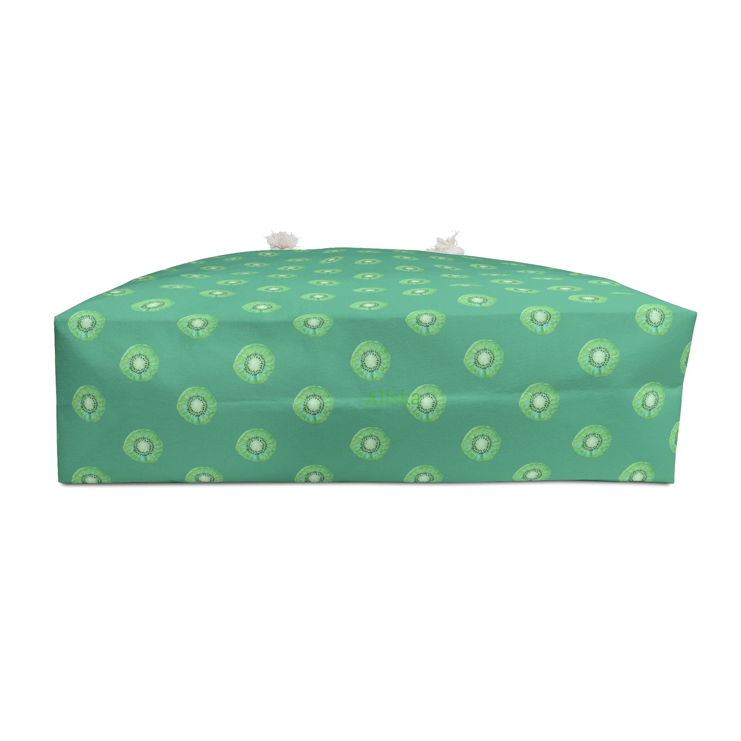 Pink Kiwi Dot Weekender Bag — Large Patterned Travel Tote
