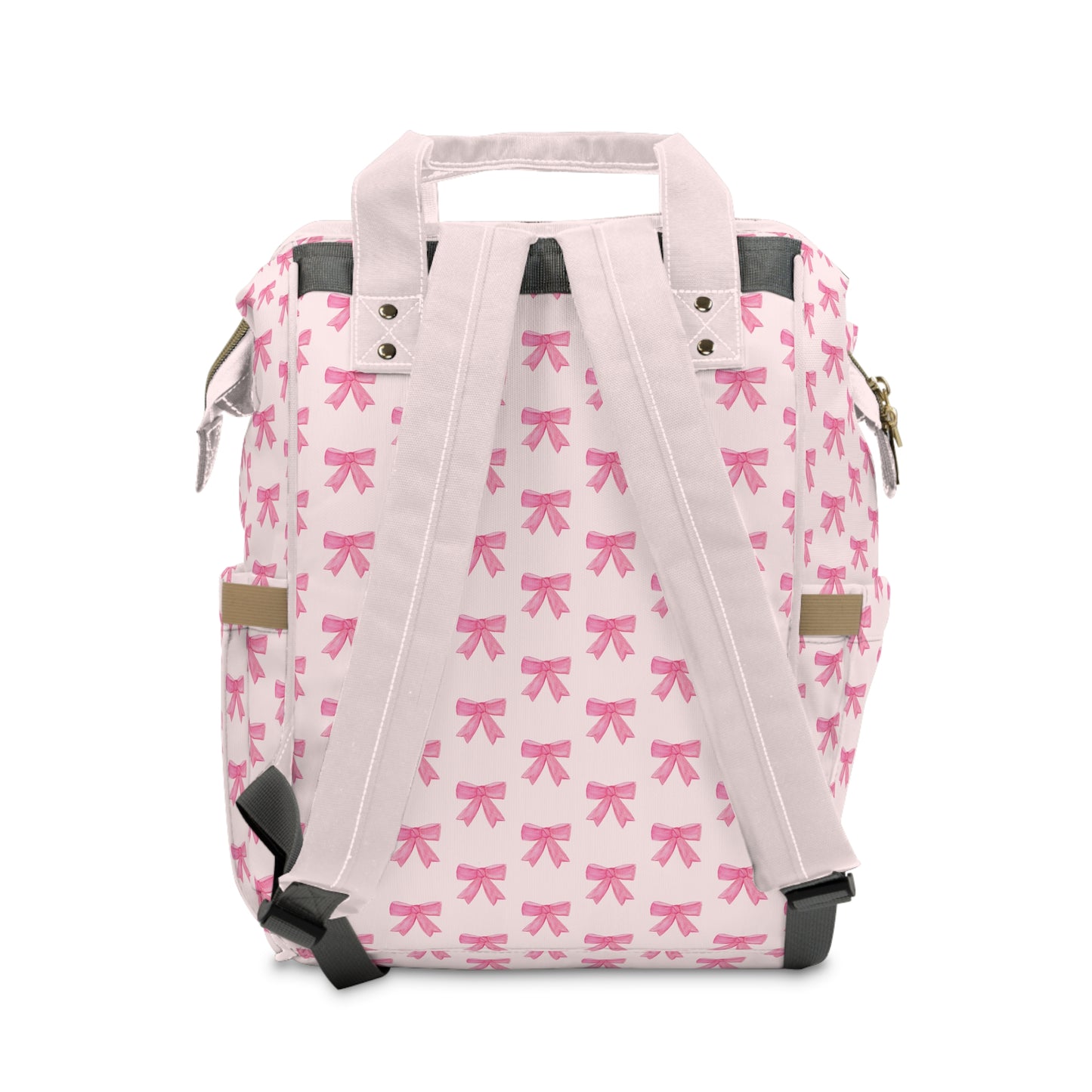 Pink Bow Diaper Backpack — Multifunctional Baby Changing Bag