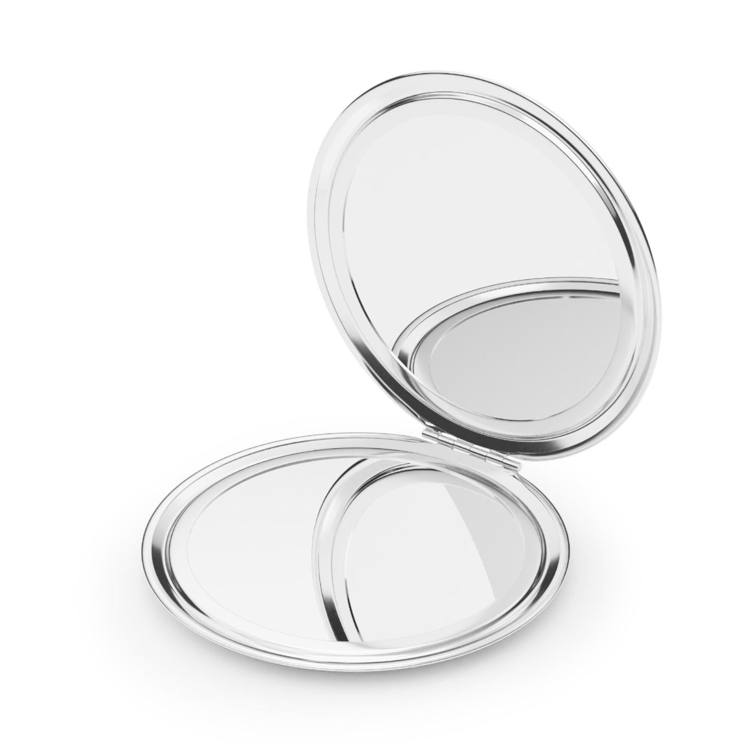Cute Penguin Love White Compact Travel Mirror | Wildlife Pocket Mirror