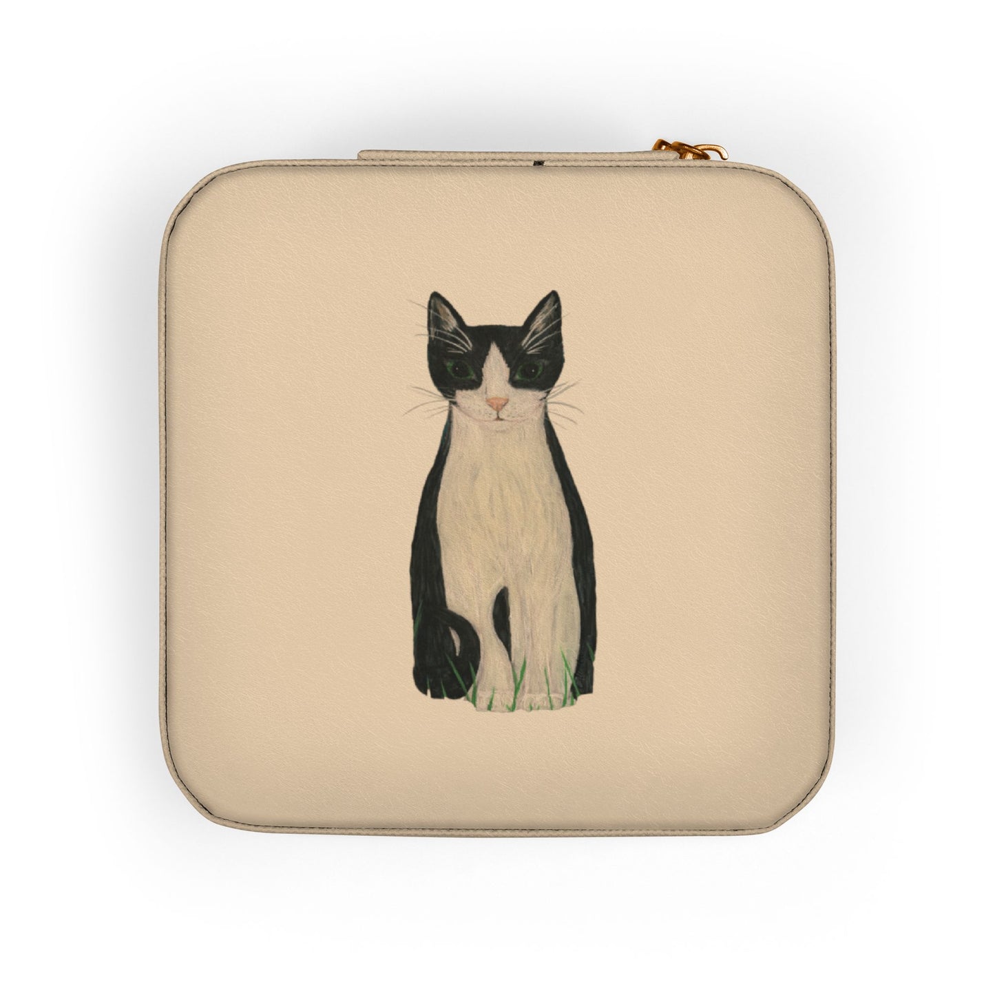 Minuet Tuxedo Cat Jewelry Travel Case