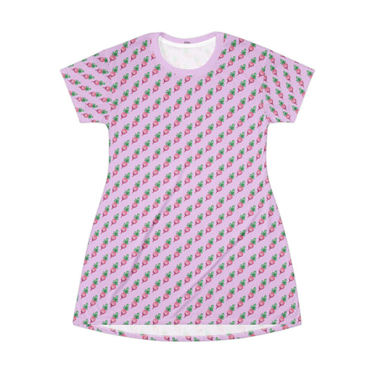 Radish T‑Shirt Dress — Cute Veggie Summer Dress