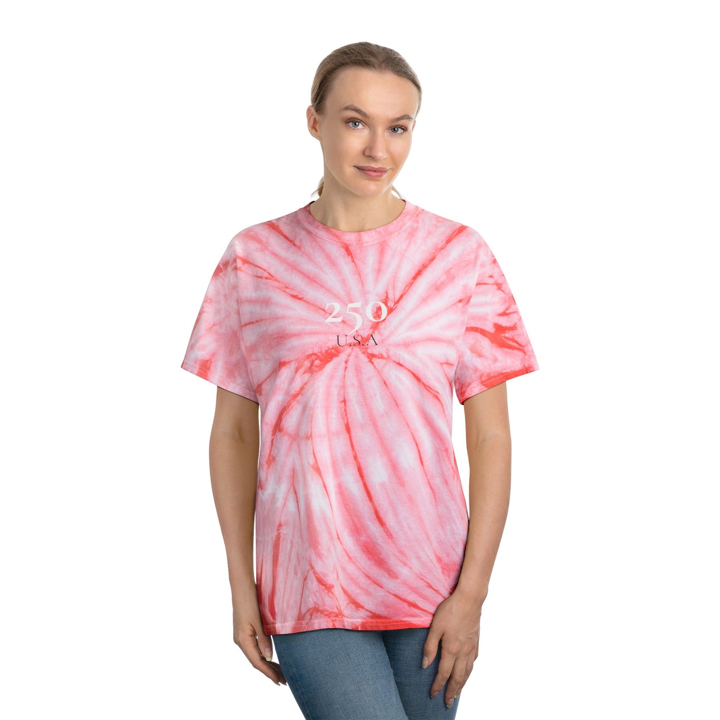 '250'4th of July Celebration Tie Die Festive Shirts