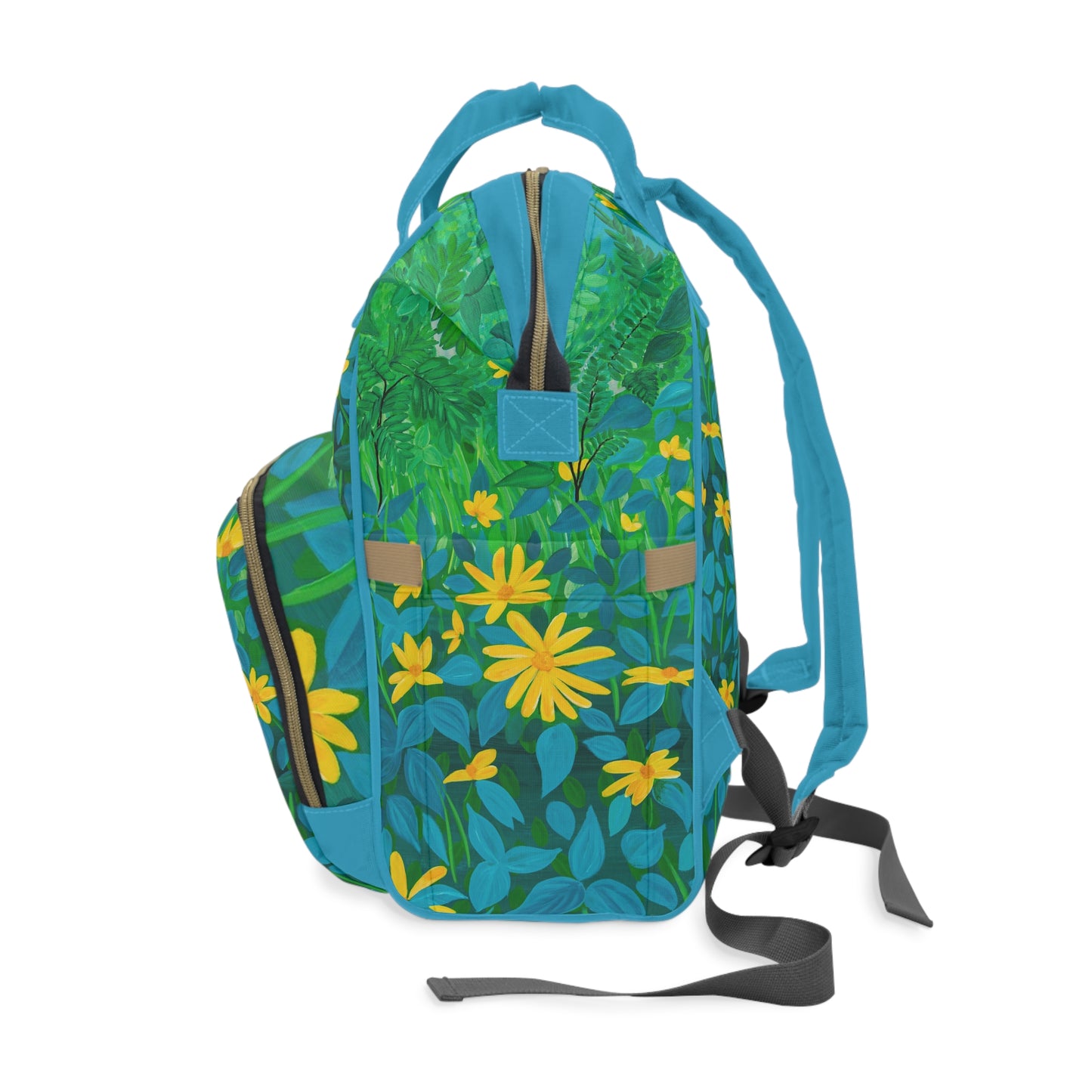 Colorful Summer Floral Diaper Backpack