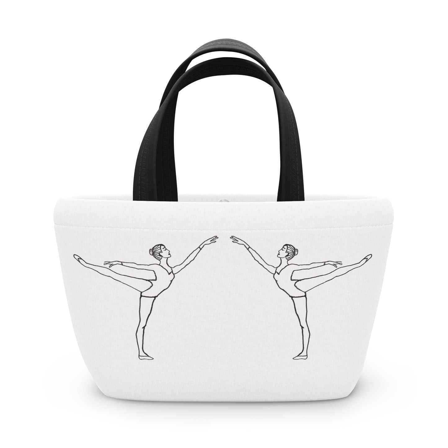 Ballet Dancer Lunch Bag — Twin Arabesque Tote for Dancers