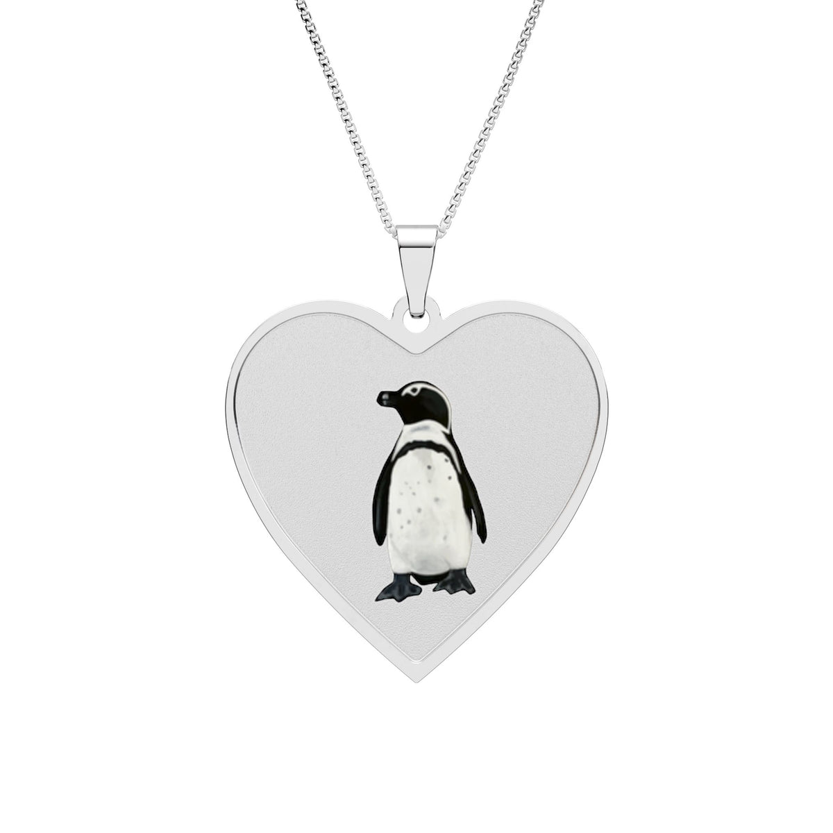 Heart Penguin Pendant Necklace