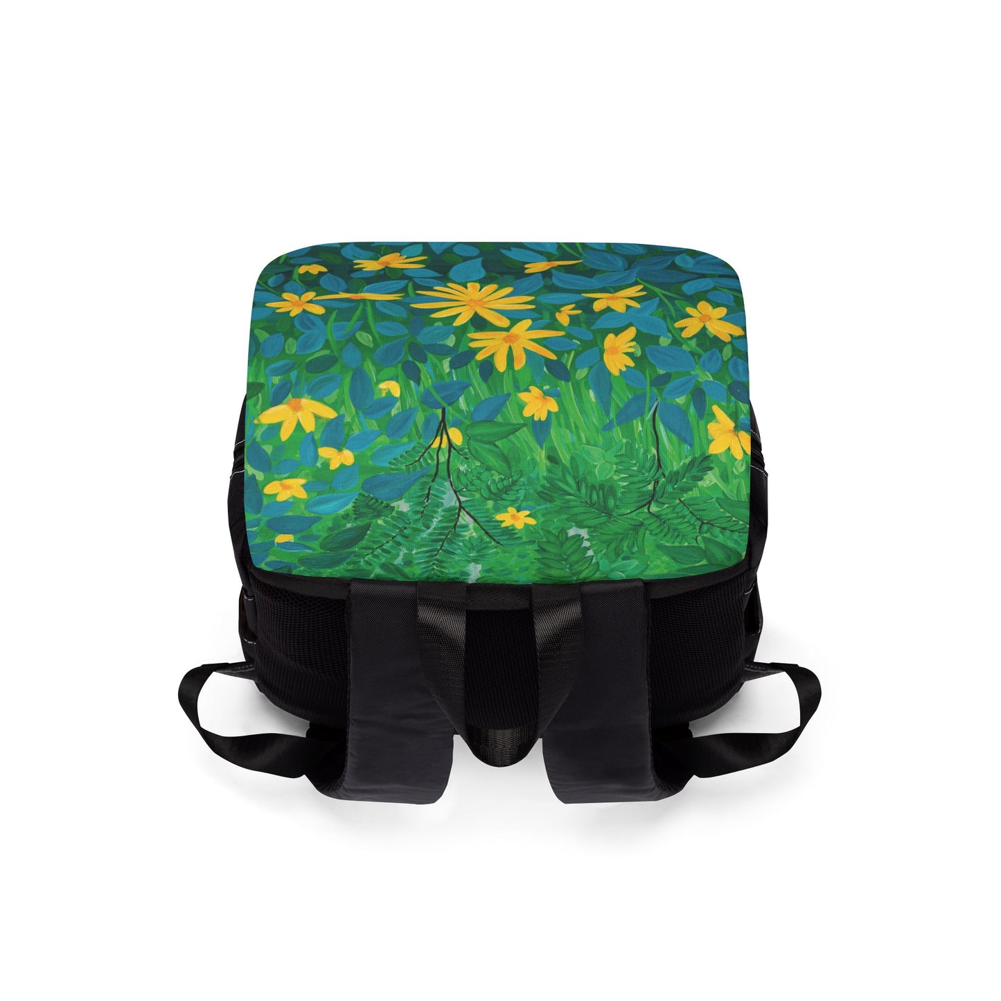 Summer Floral Unisex Casual Shoulder Backpack