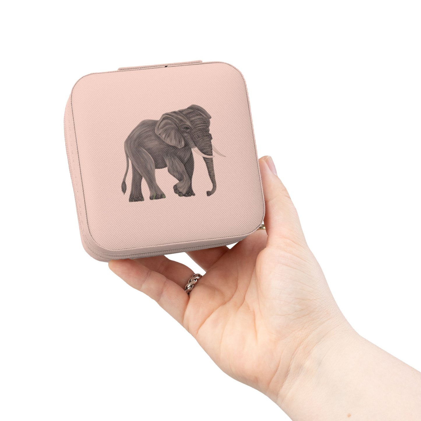 Grey Elephant Jewelry Travel Case