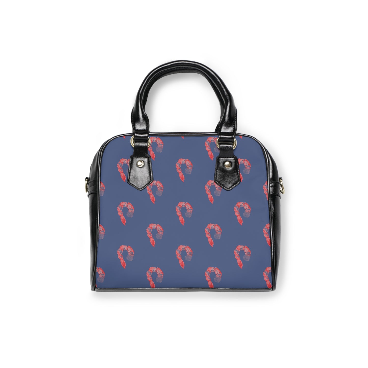 Shrimp Cocktail Blue Shoulder Handbag