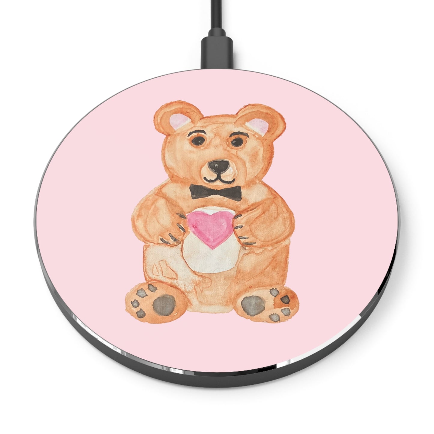 Teddy Bear Heart Wireless Charger