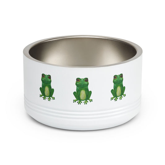 Froggy Pet Bowl — 18oz Stainless Steel Dog & Cat Bowl