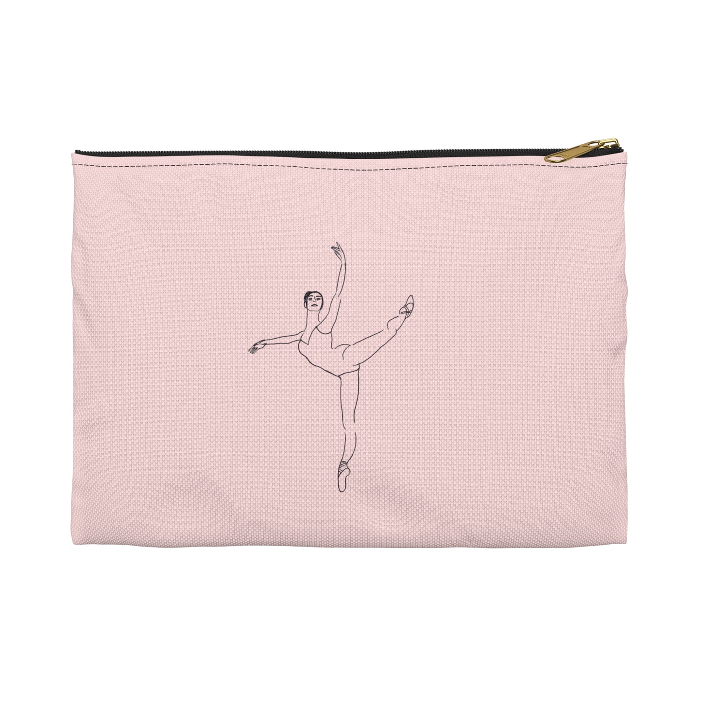 Ballet Dancer Accessory Pouch — Minimalist Dance Makeup & Jewelry Bag