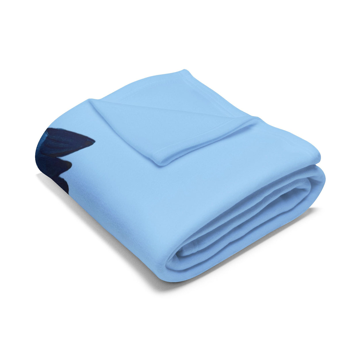 Blue Heron Fleece Blanket — Coastal Bird Throw for Home & Gifting