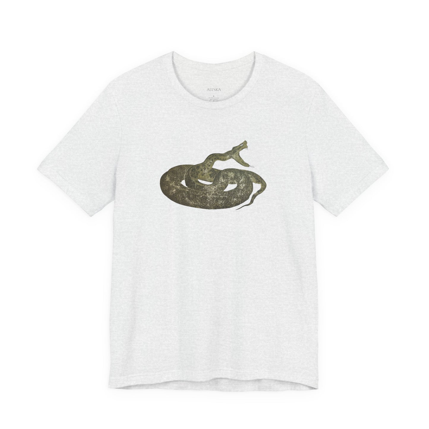 Snake Graphic Tee — Coiled Rattlesnake Illustration T-Shirt
