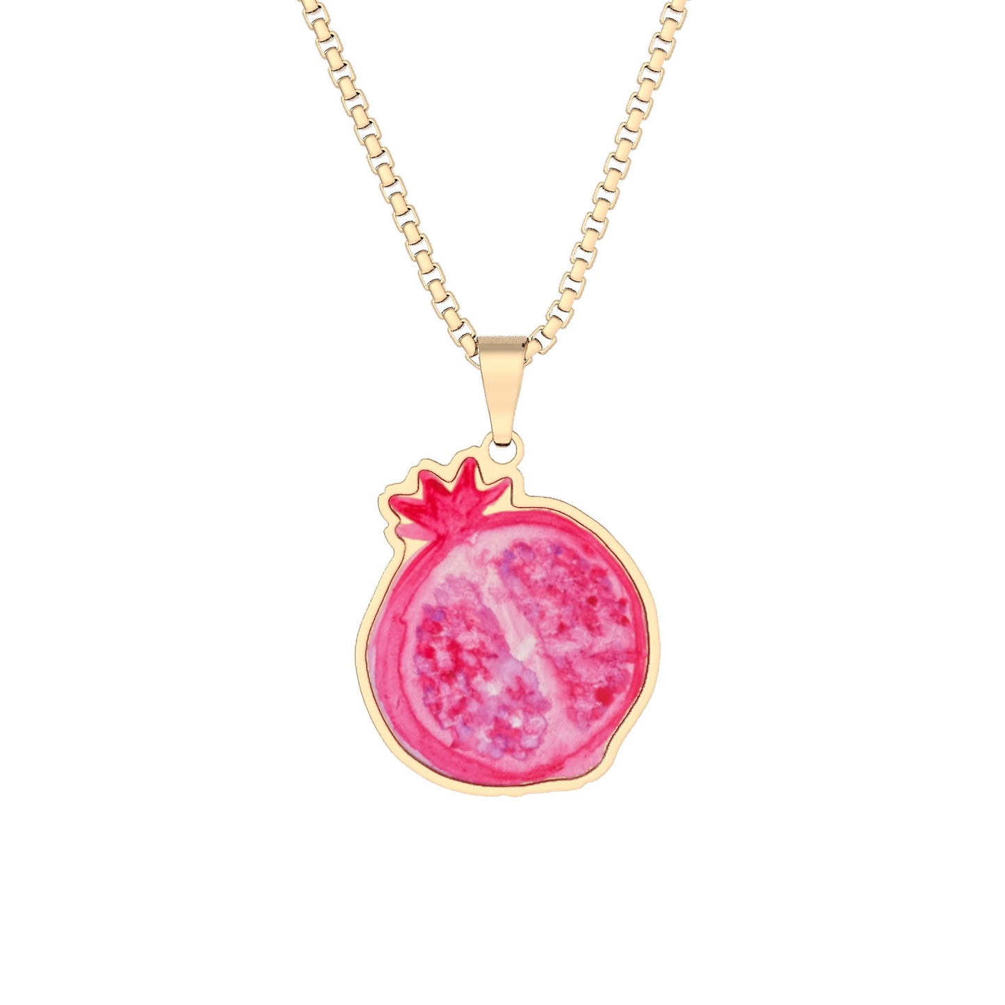 Pomegranate Pendant Necklace — Cutout Jewelry
