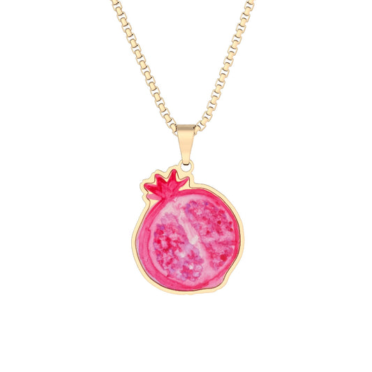 Pomegranate Pendant Necklace — Cutout Jewelry