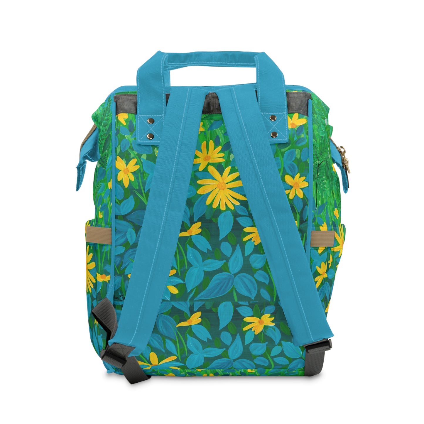 Colorful Summer Floral Diaper Backpack