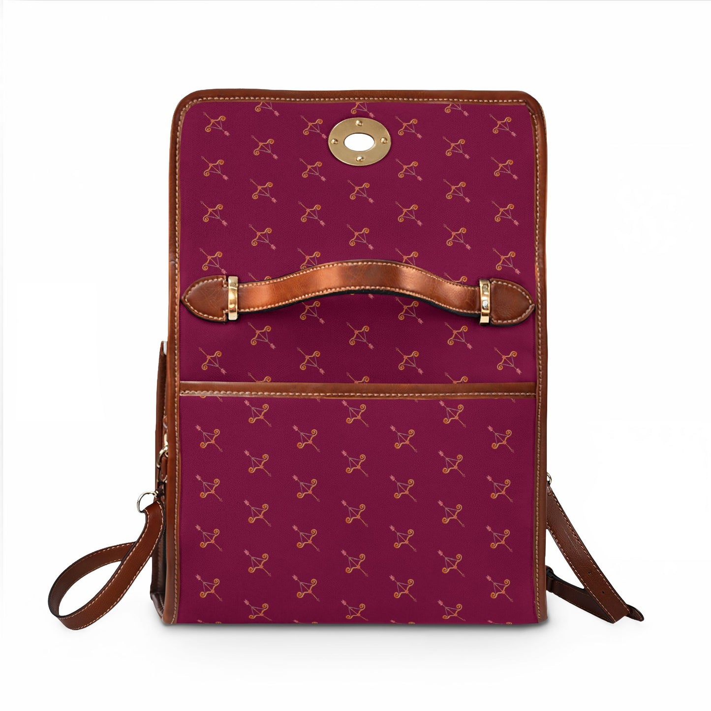 Cupid's Bow Waterproof Berry tone Bag