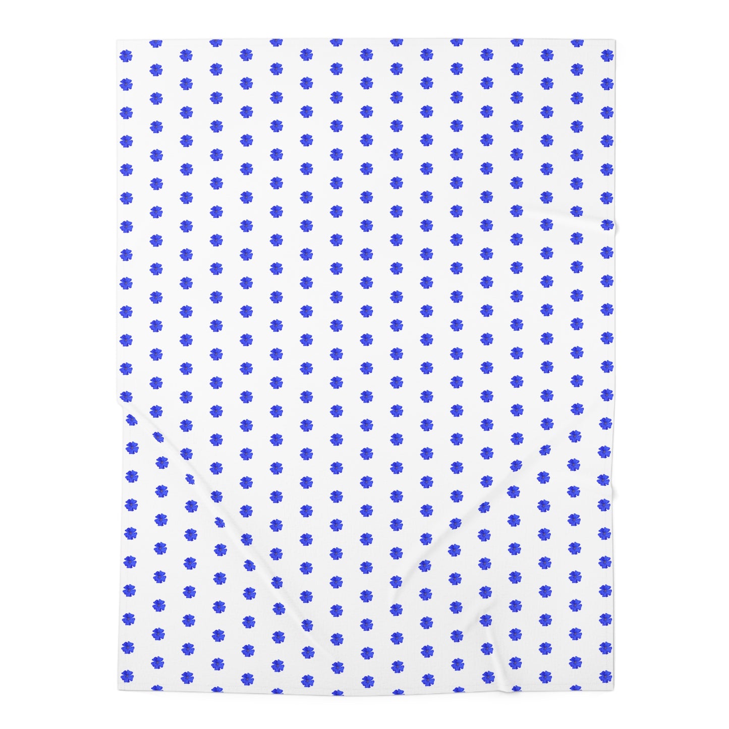 Blue Plumbago Dot Baby Swaddle Blanket