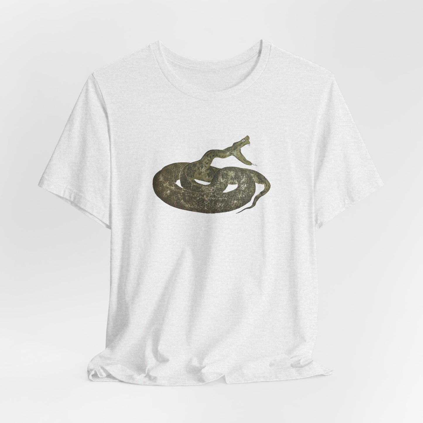 Snake Graphic Tee — Coiled Rattlesnake Illustration T-Shirt