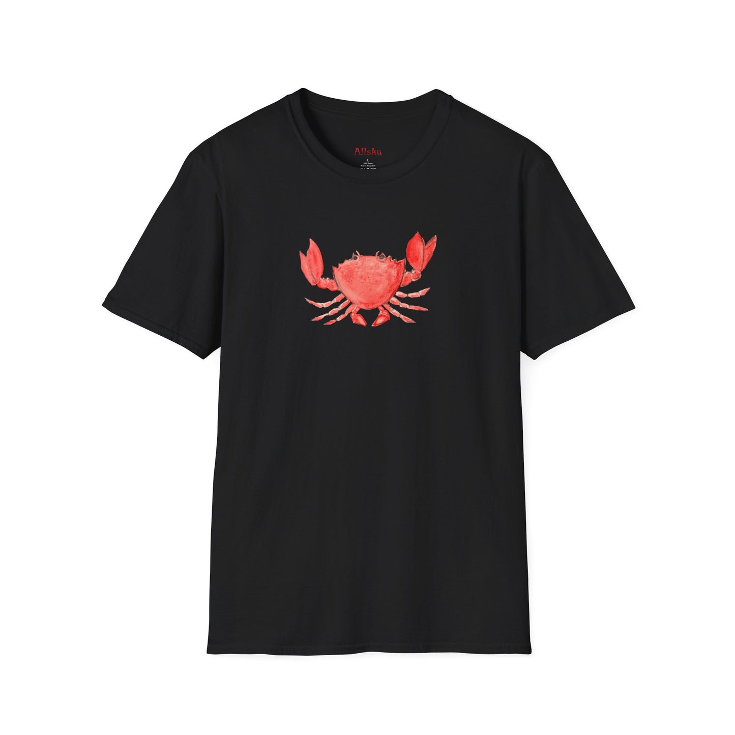 Crab Watercolor T-Shirt — Cute Coastal Beach Graphic Tee