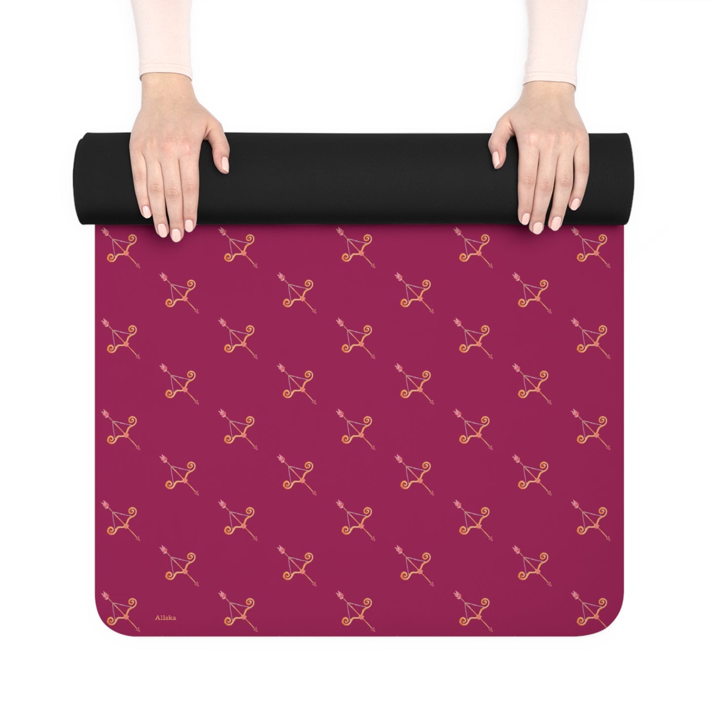 Cupid's Arrow Pink Non-Slip Yoga & Exercise Mat