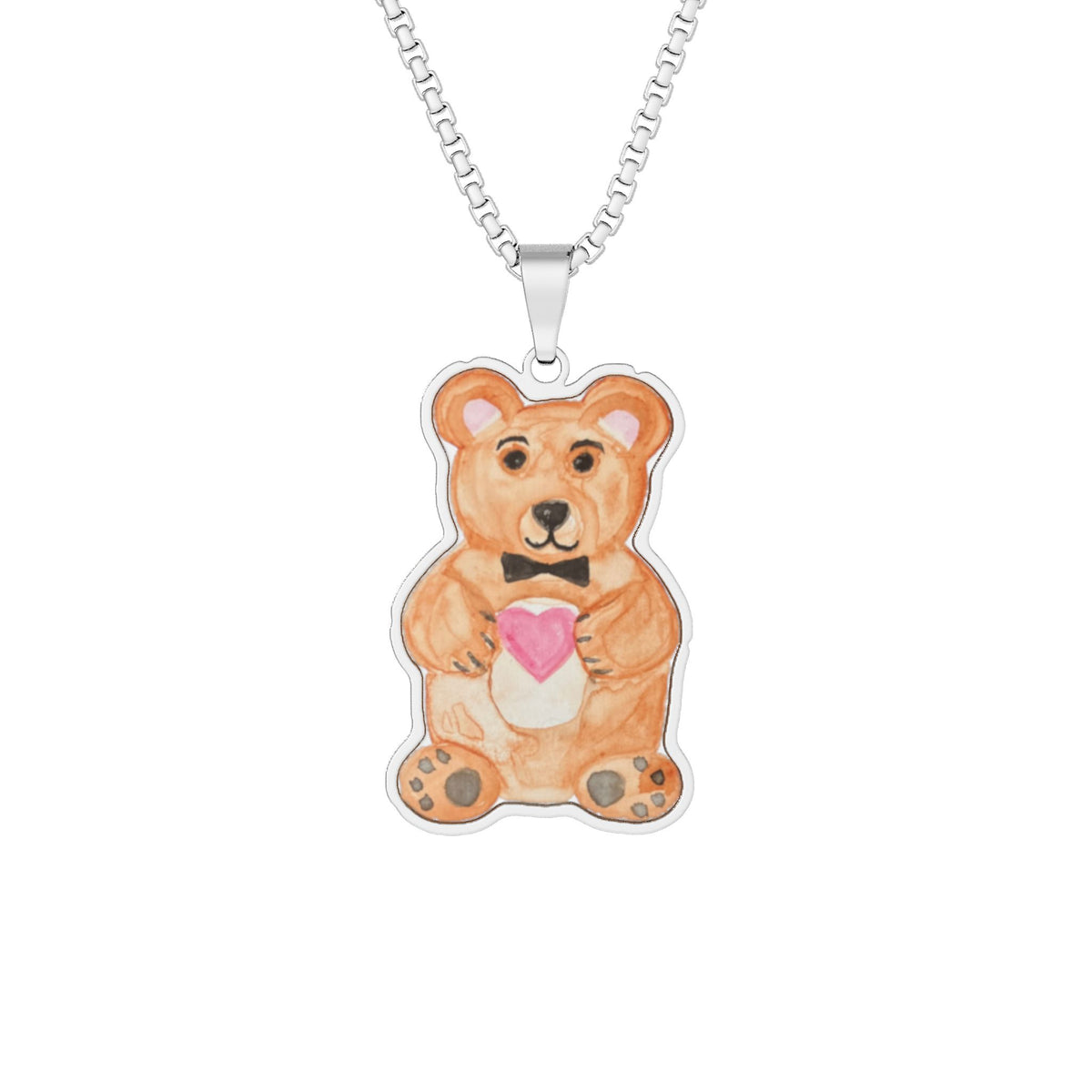Teddy Bear Pendant Necklace