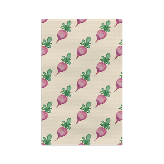 Cute Microfiber Radish Cottage-core Tea Towel
