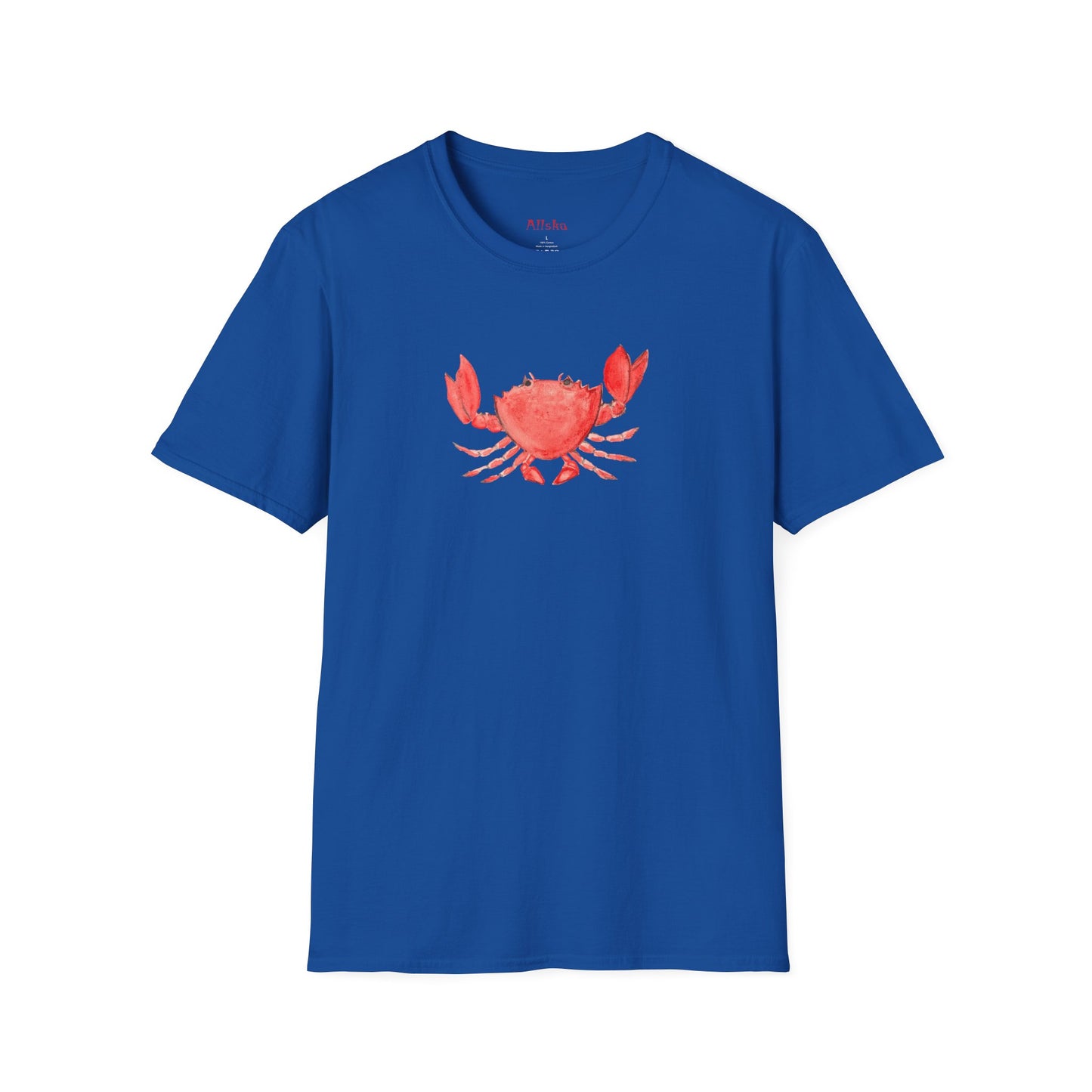 Crab Watercolor T-Shirt — Cute Coastal Beach Graphic Tee