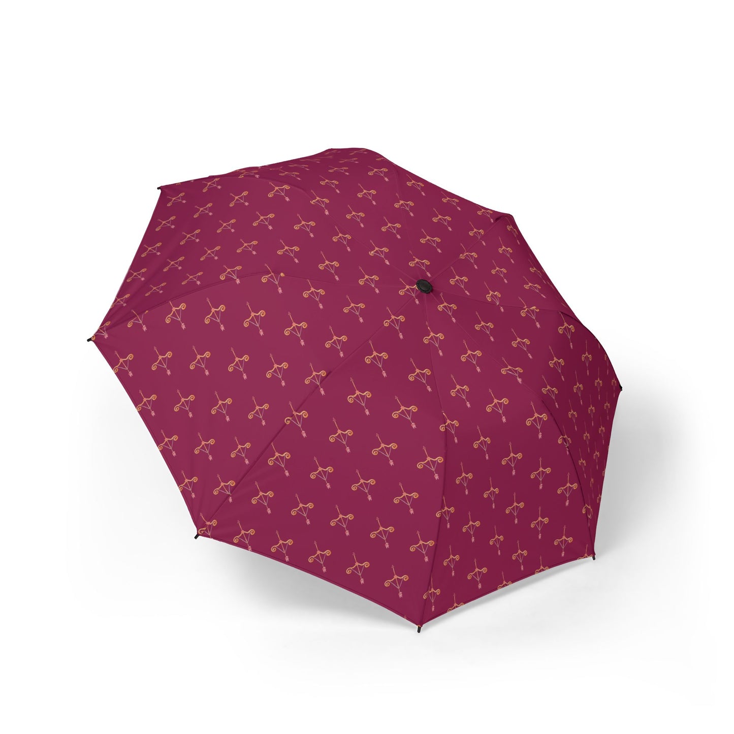 Pink Cupid's Arrow Compact Travel Umbrella